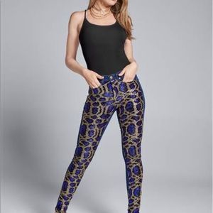 Absolutely beautiful Leopard Print Jeans Size 4 Brand used once or twoce